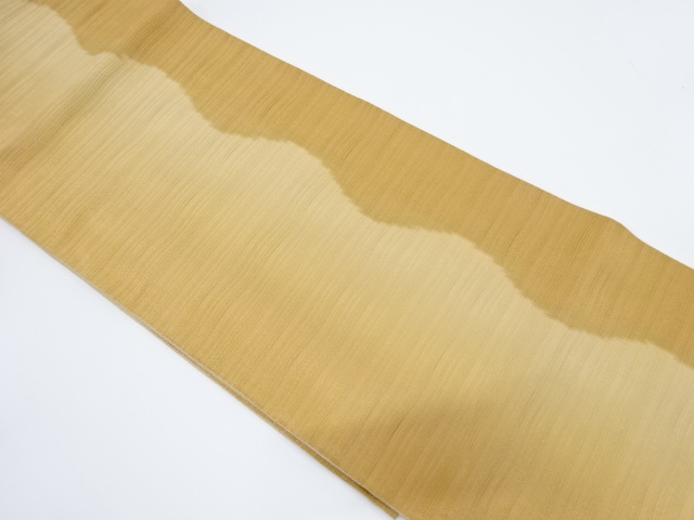 JAPANESE KIMONO / VINTAGE FUKURO OBI / SILK / WOVEN WAVY STRIPE